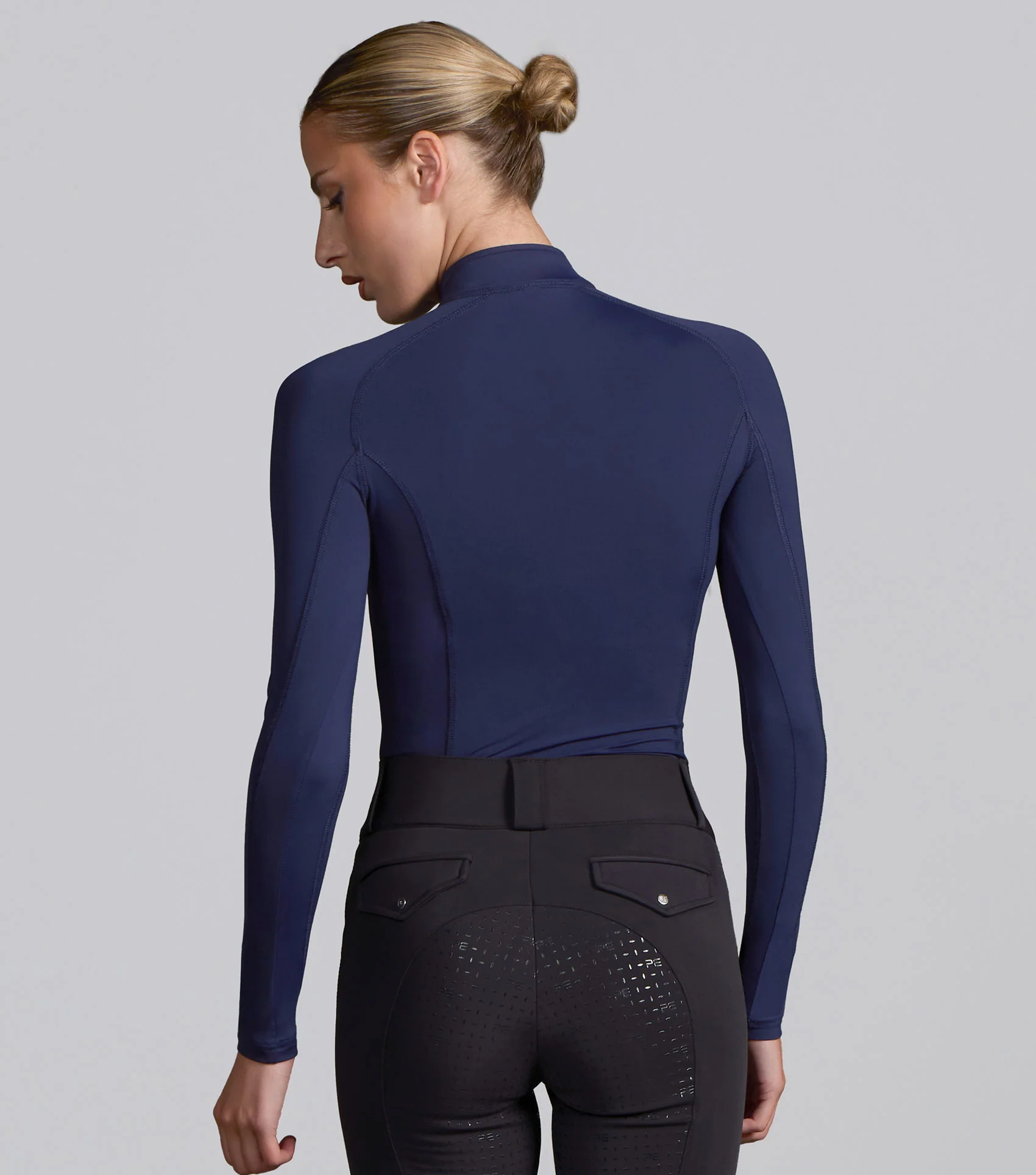 Ombretta Ladies Technical Riding Top Navy - Image 5
