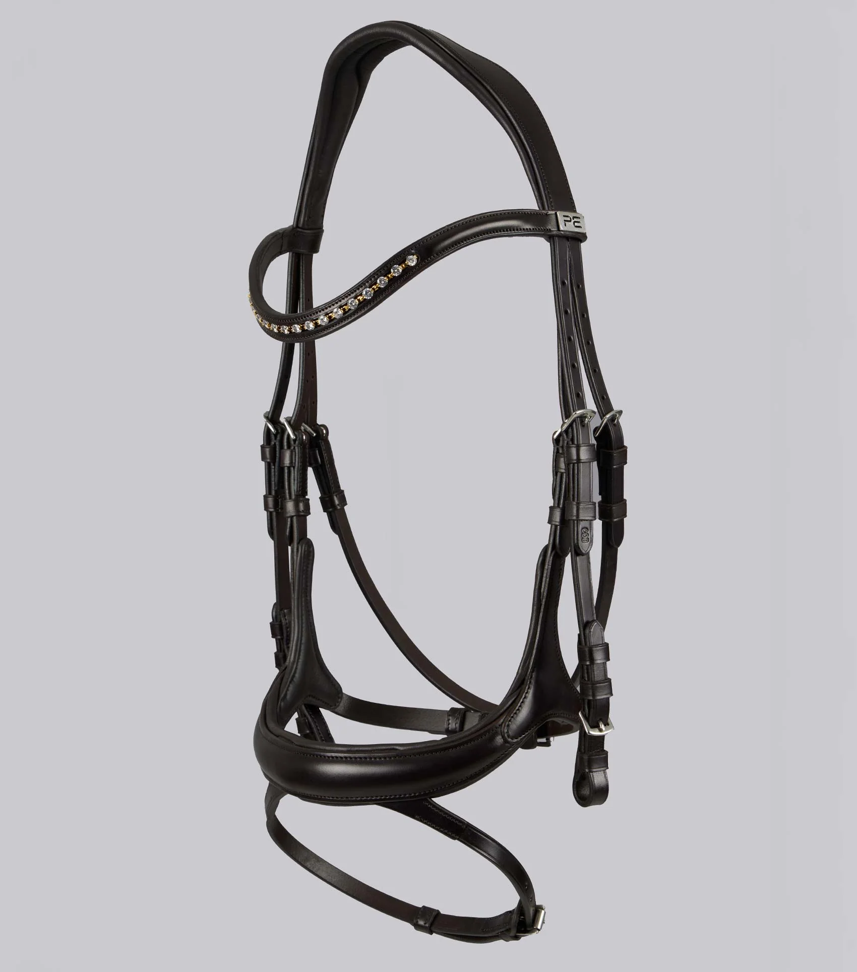 Palazzo Anatomical Snaffle Bridle Brown - Image 5