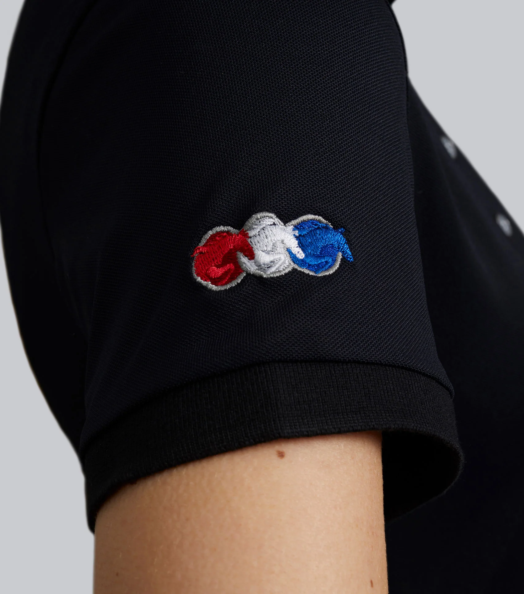 PE Ladies Team Polo Shirt Black - Image 4