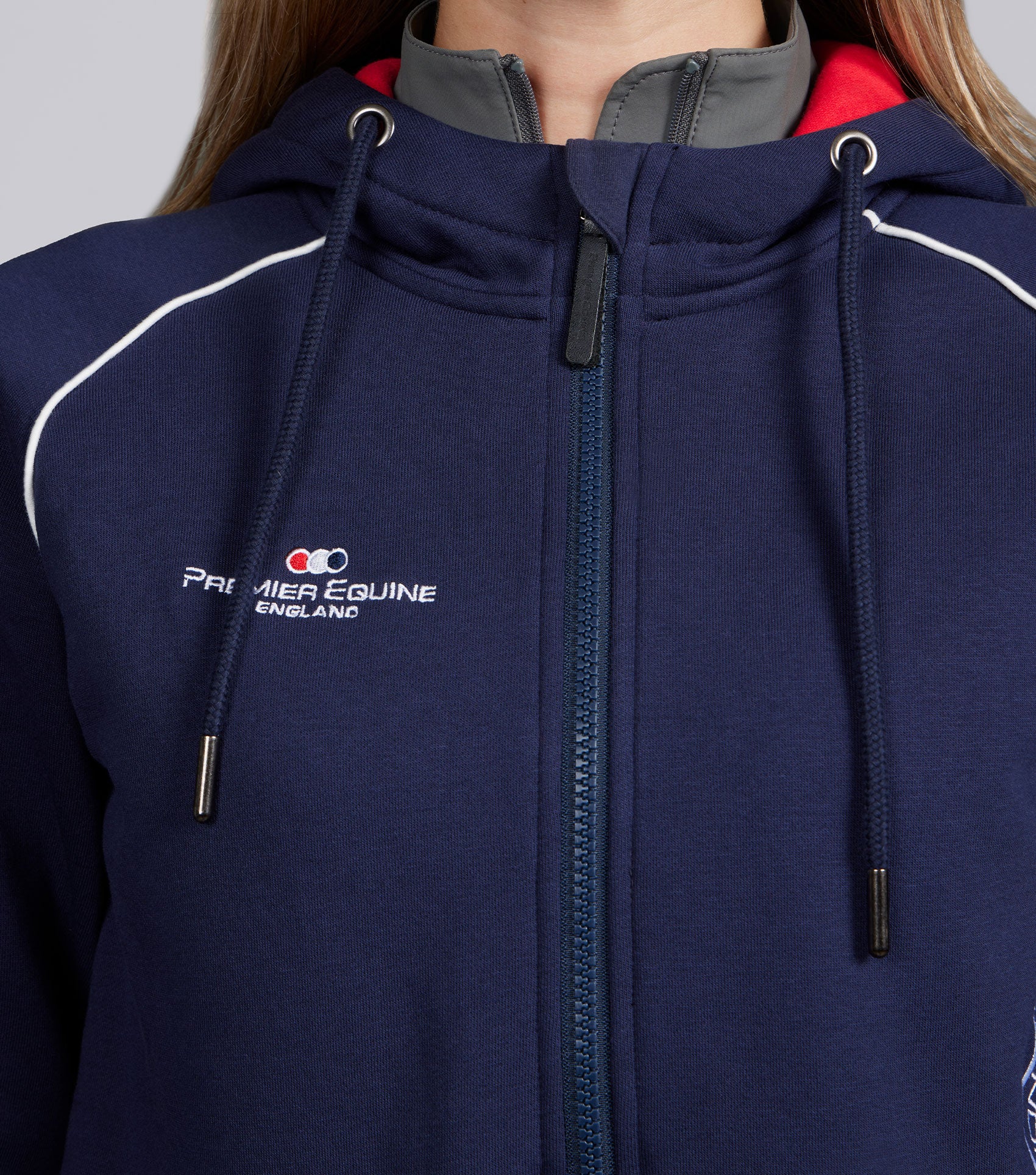 PE Team Quarter Zip Hoodie Navy - Image 3