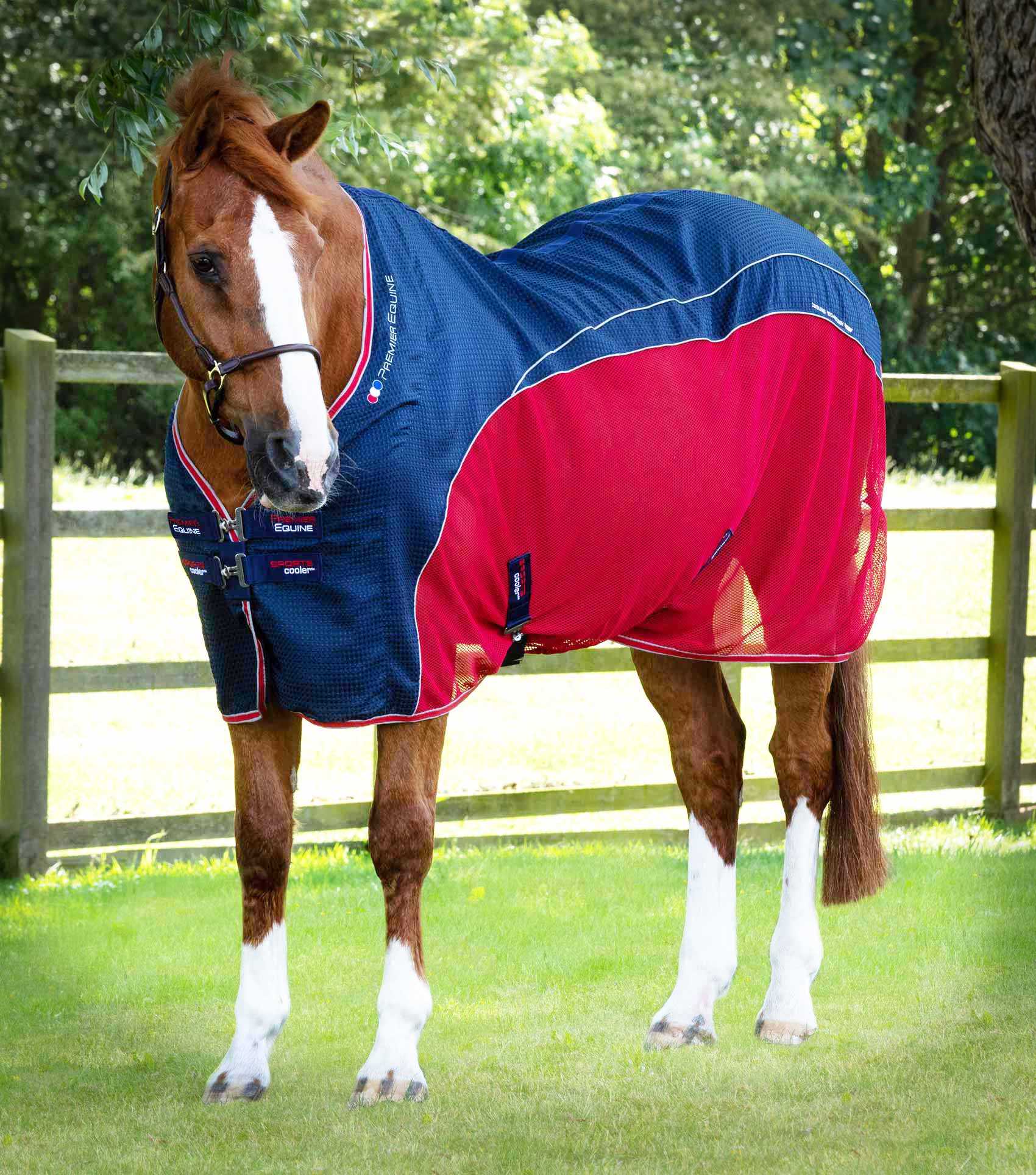 END OF LINE SALE - Premier Equine Sports Cooler Rug Navy