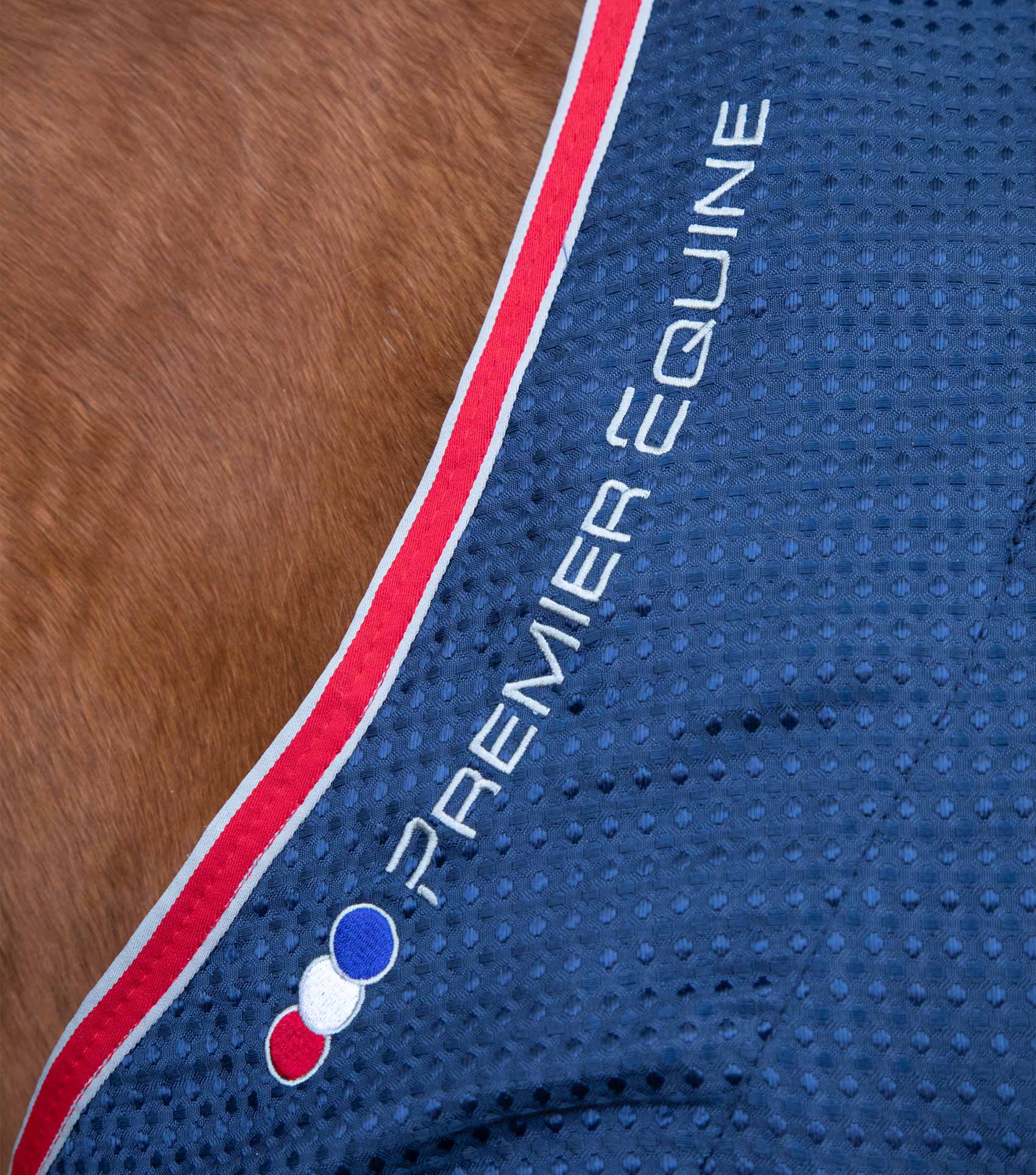 END OF LINE SALE - Premier Equine Sports Cooler Rug Navy - Image 3