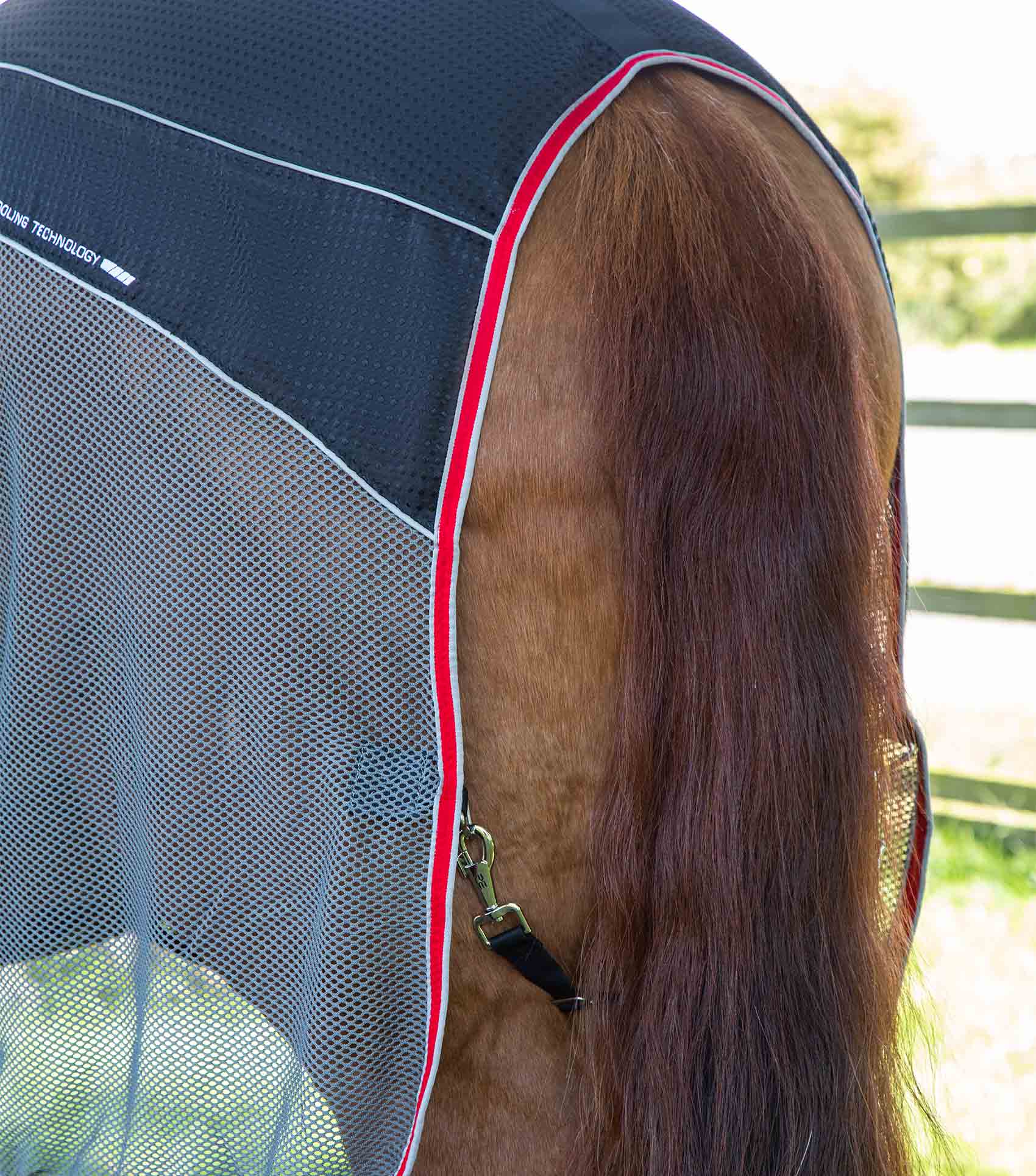 END OF LINE SALE - Premier Equine Sports Cooler Rug Black - Image 6