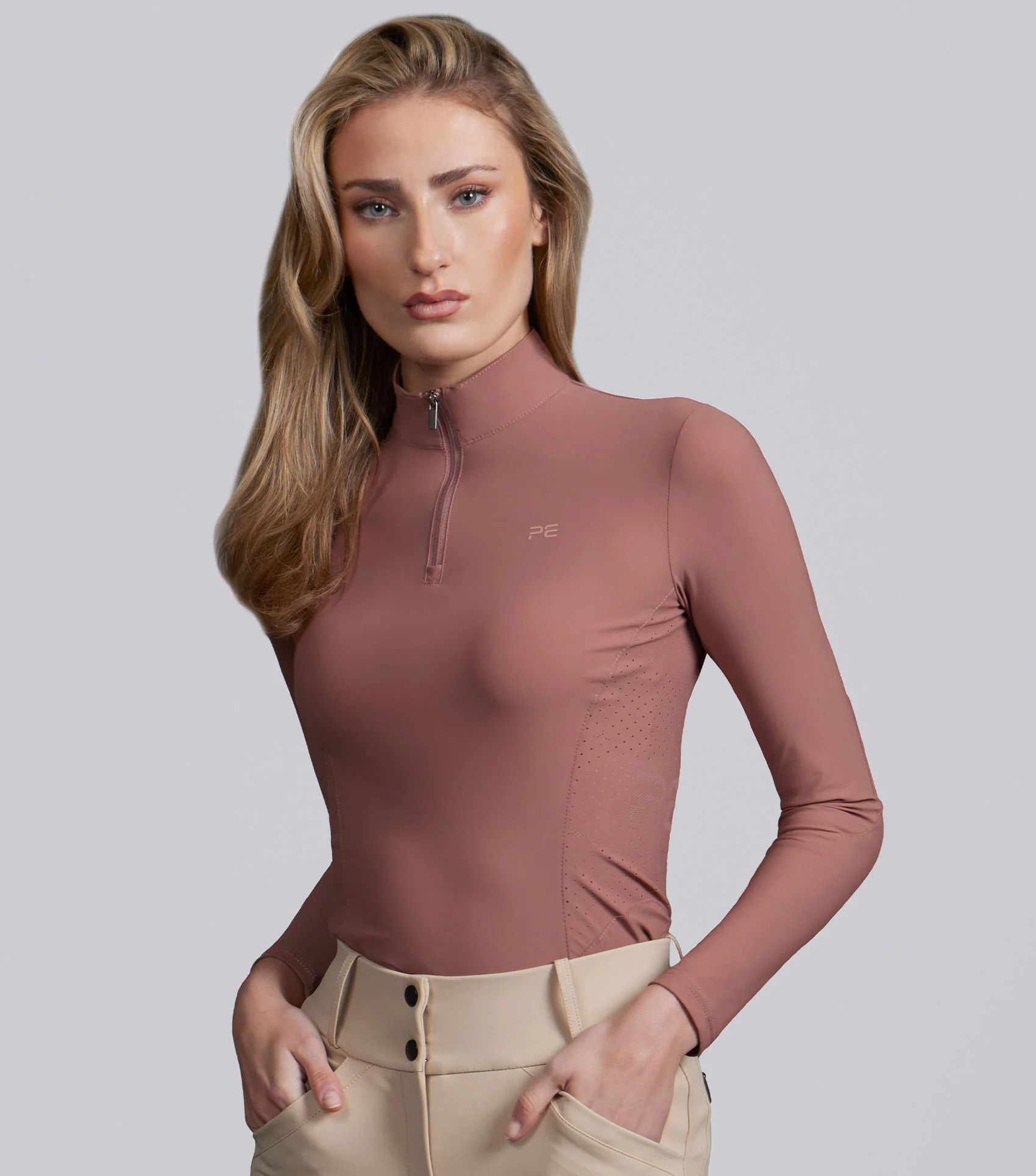 Prospero Long Sleeve Training Top Rosewood