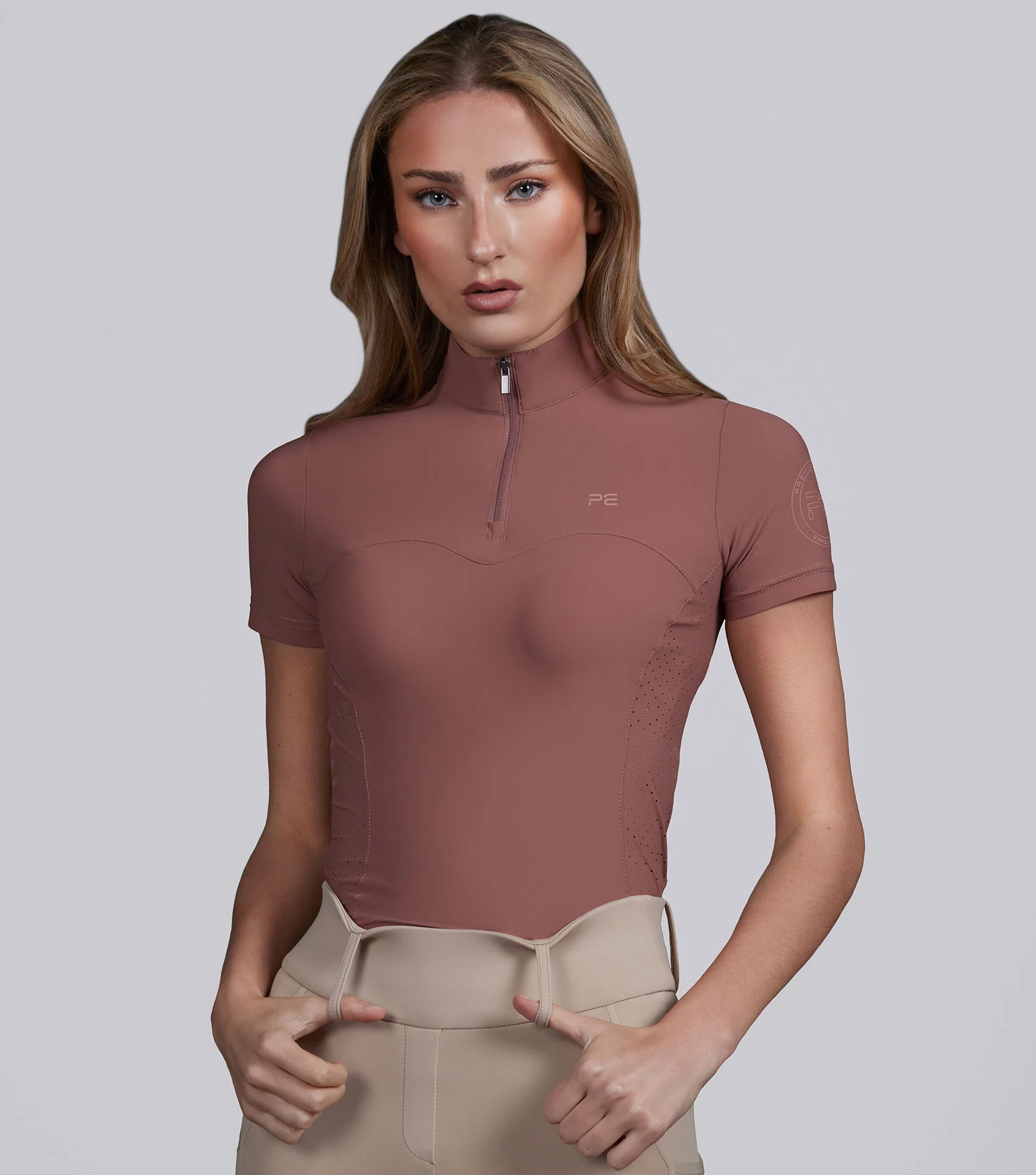 Prospero Short Sleeve Training Top Rosewood