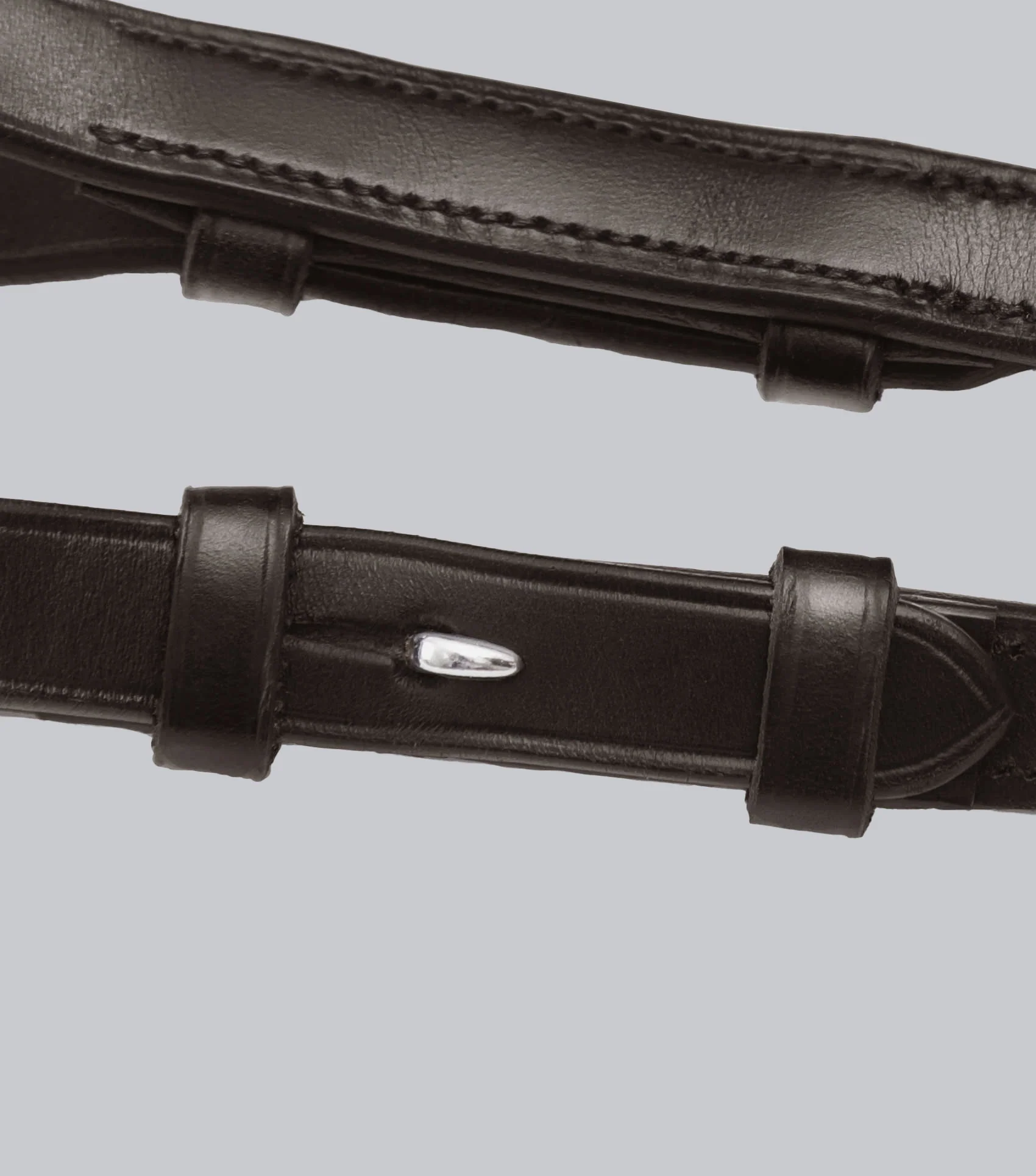 Salvatore Rubber & Leather Grip Reins Brown - Image 6
