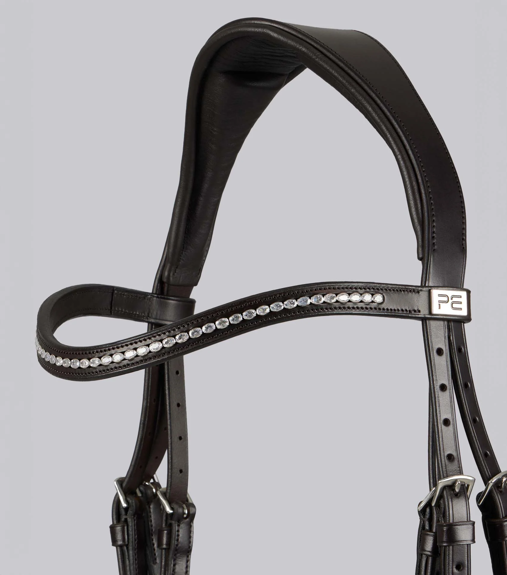 San Paolo Anatomical Snaffle Bridle Brown - Image 3