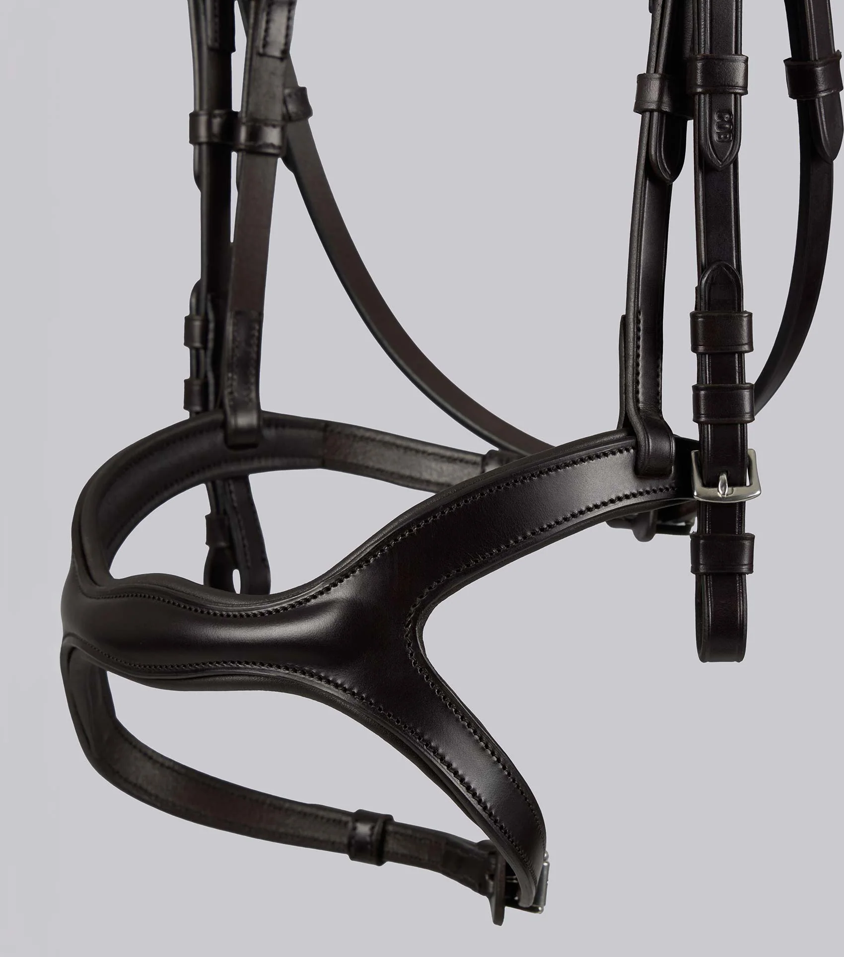 San Paolo Anatomical Snaffle Bridle Brown - Image 4