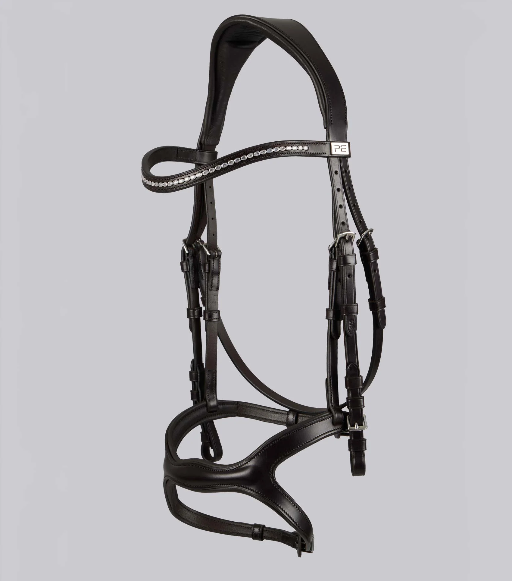 San Paolo Anatomical Snaffle Bridle Brown - Image 5