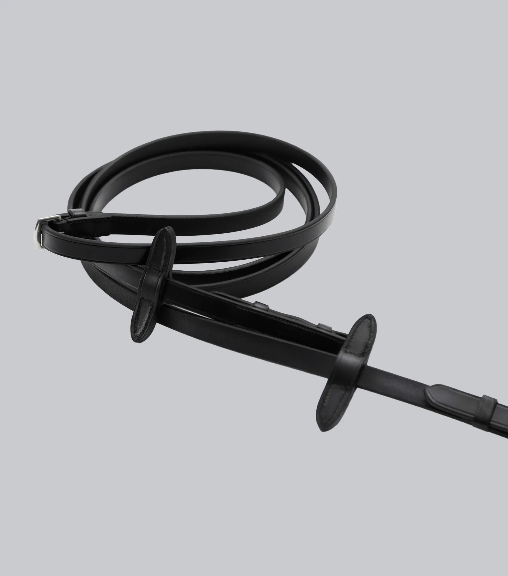 Senado Plain Leather Reins Black - Image 5