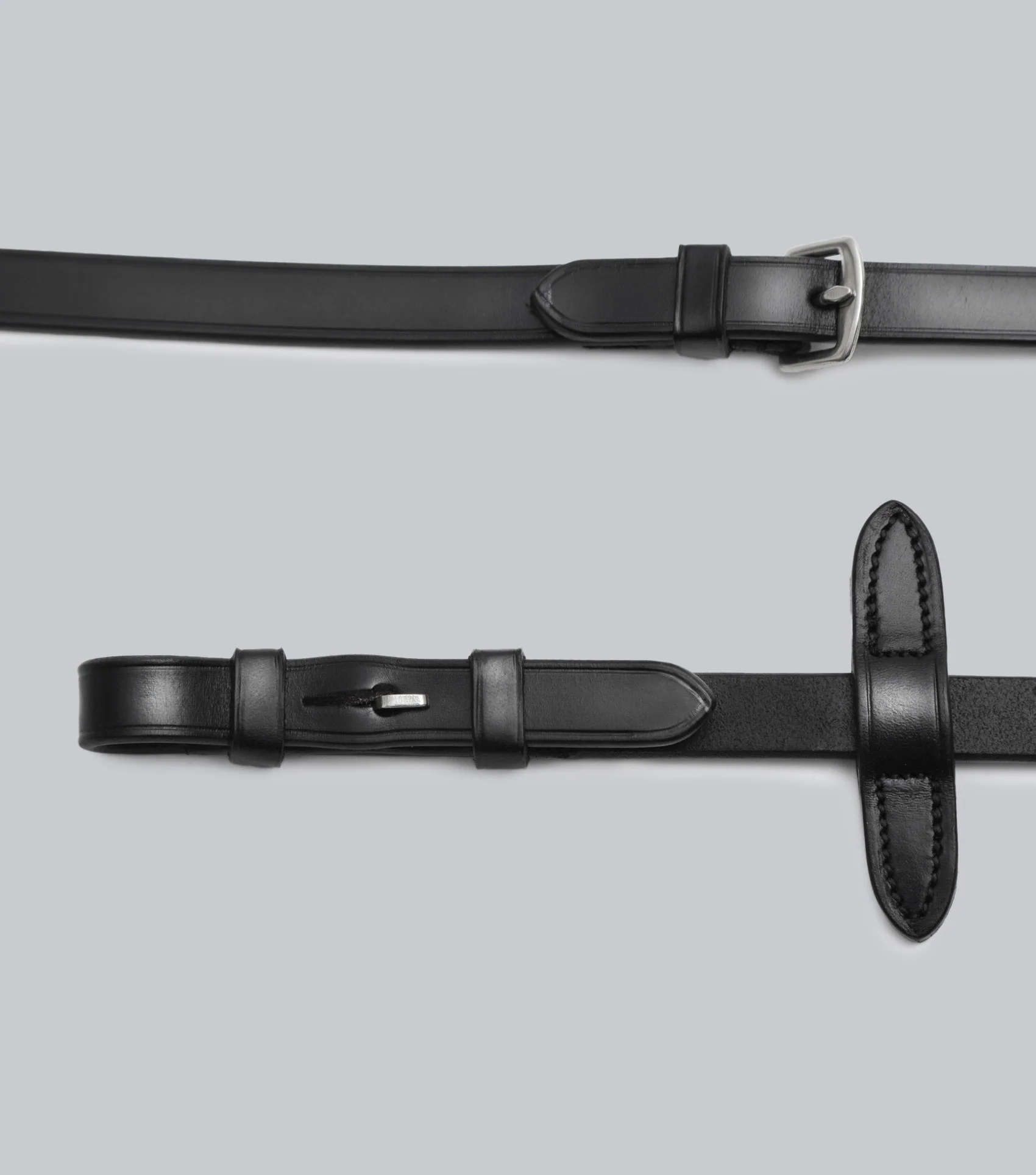 Senado Plain Leather Reins Black - Image 6