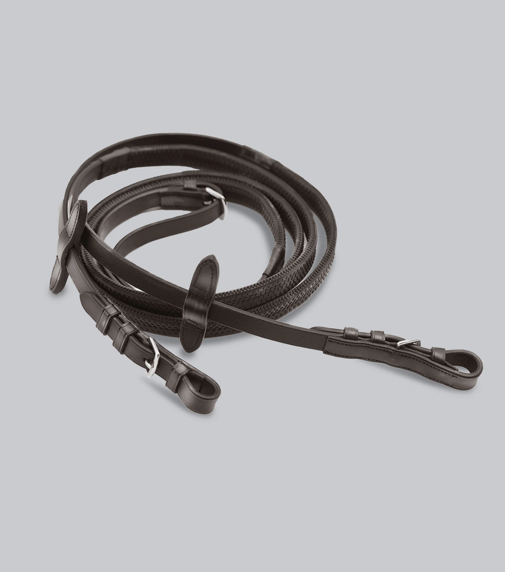 Stefano Rubber Reins Brown - Image 3