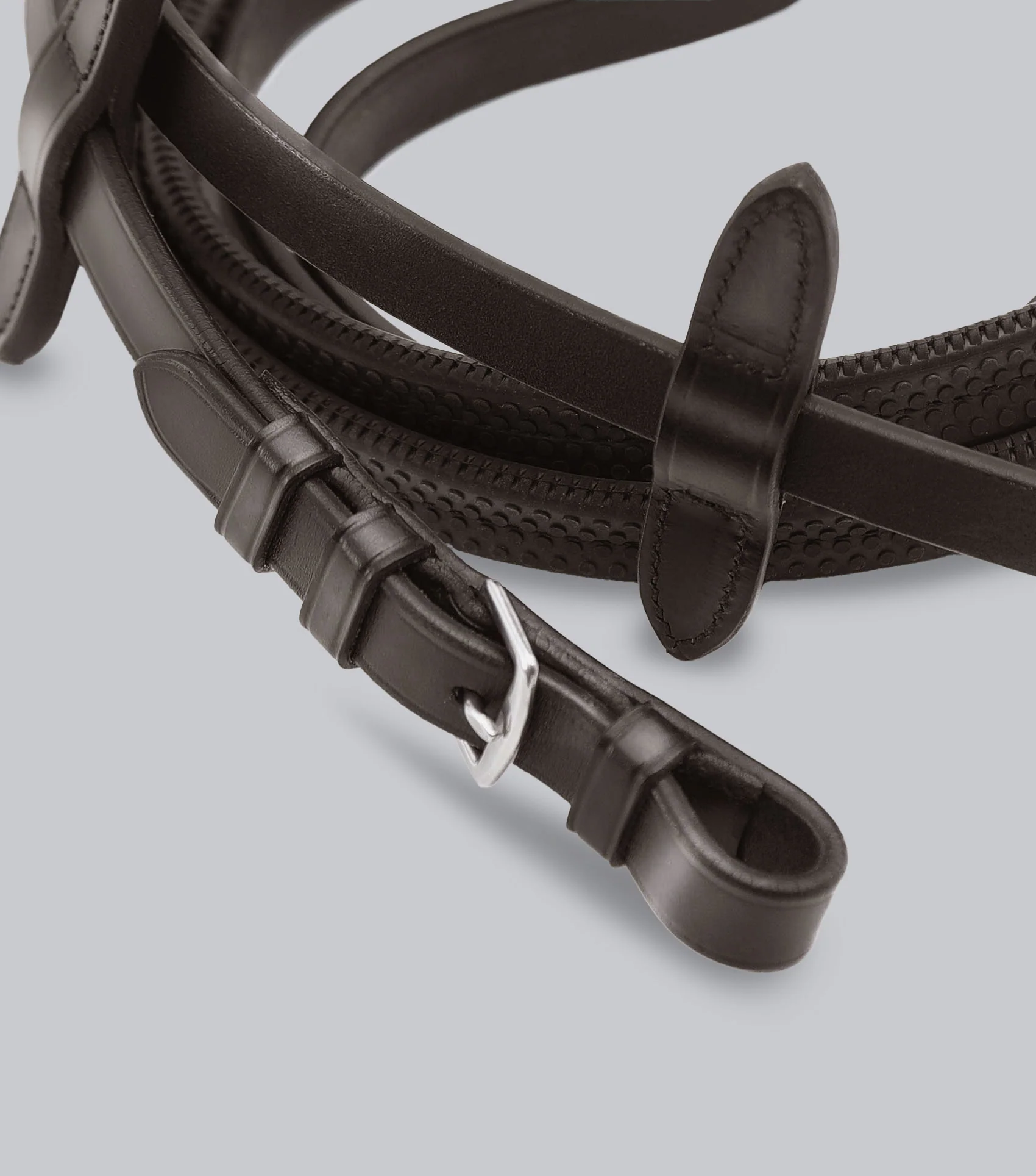 Stefano Rubber Reins Brown - Image 4