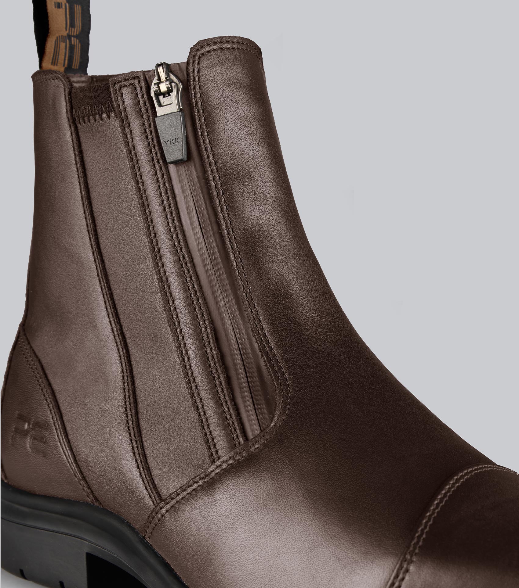 Taro Waterproof Leather Paddock Boot Brown - Image 3