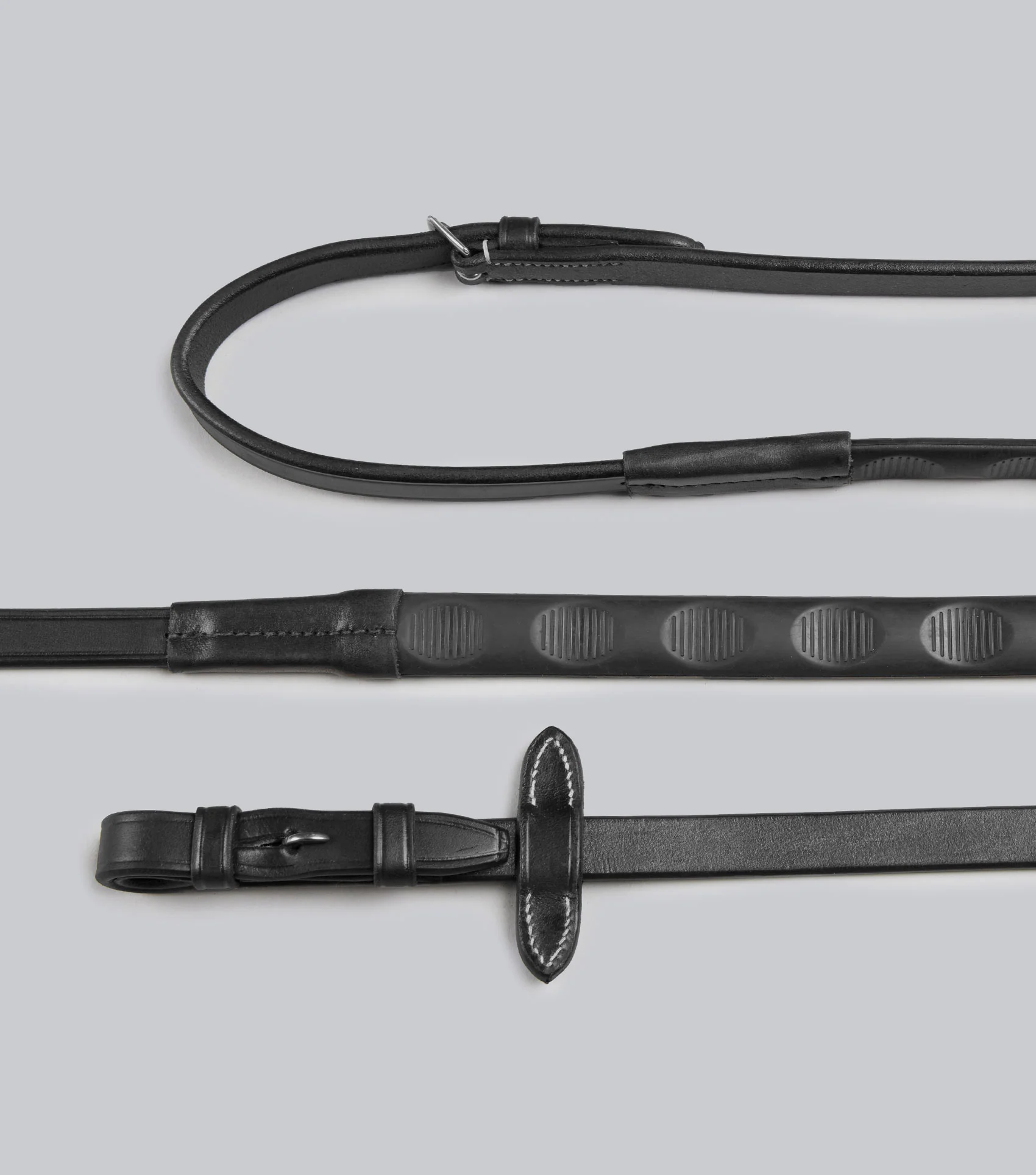 Thumb Rubber Reins Black
