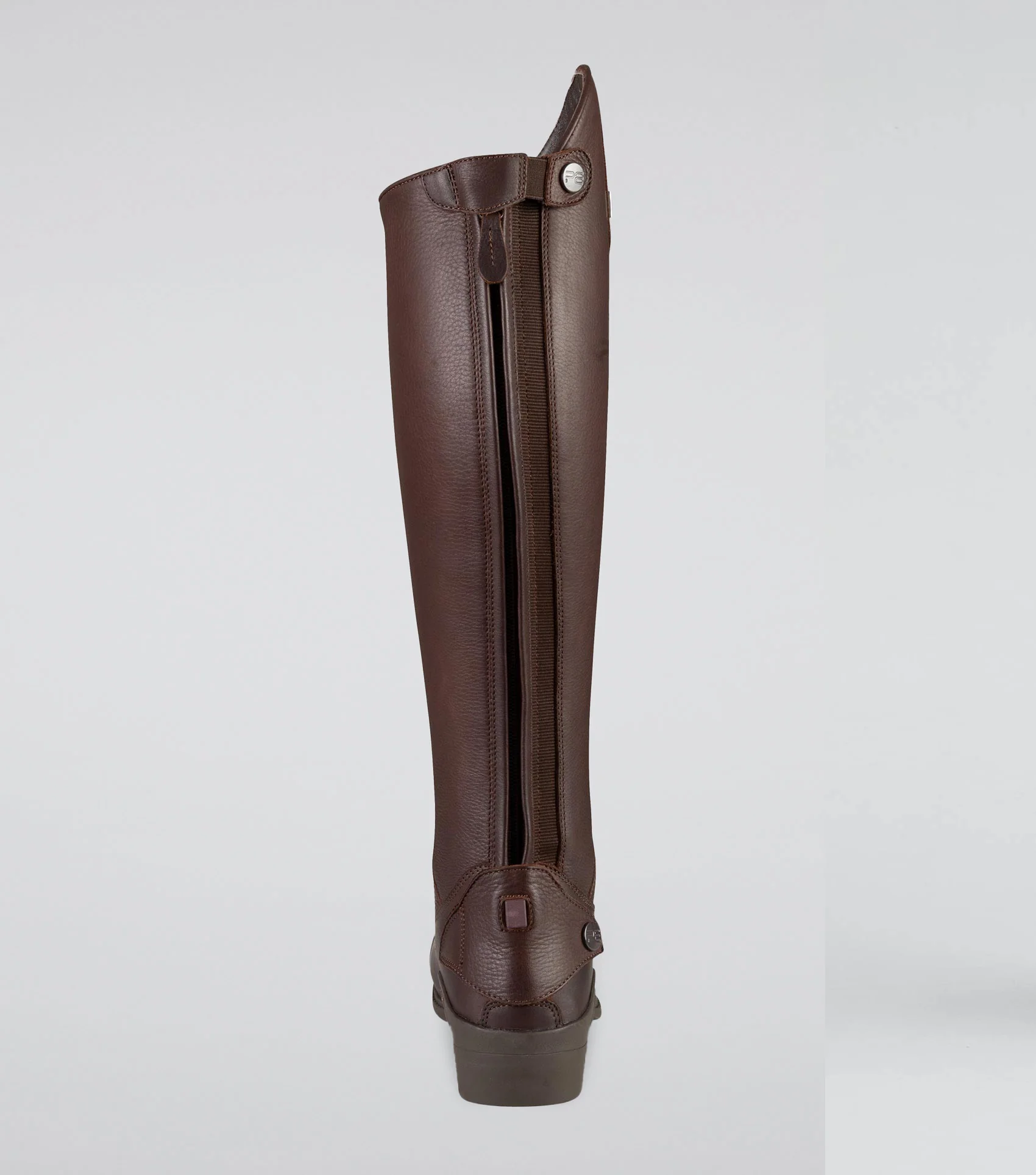 Vallardi Womens Leather Field Tall Riding Boots Brown - Image 3
