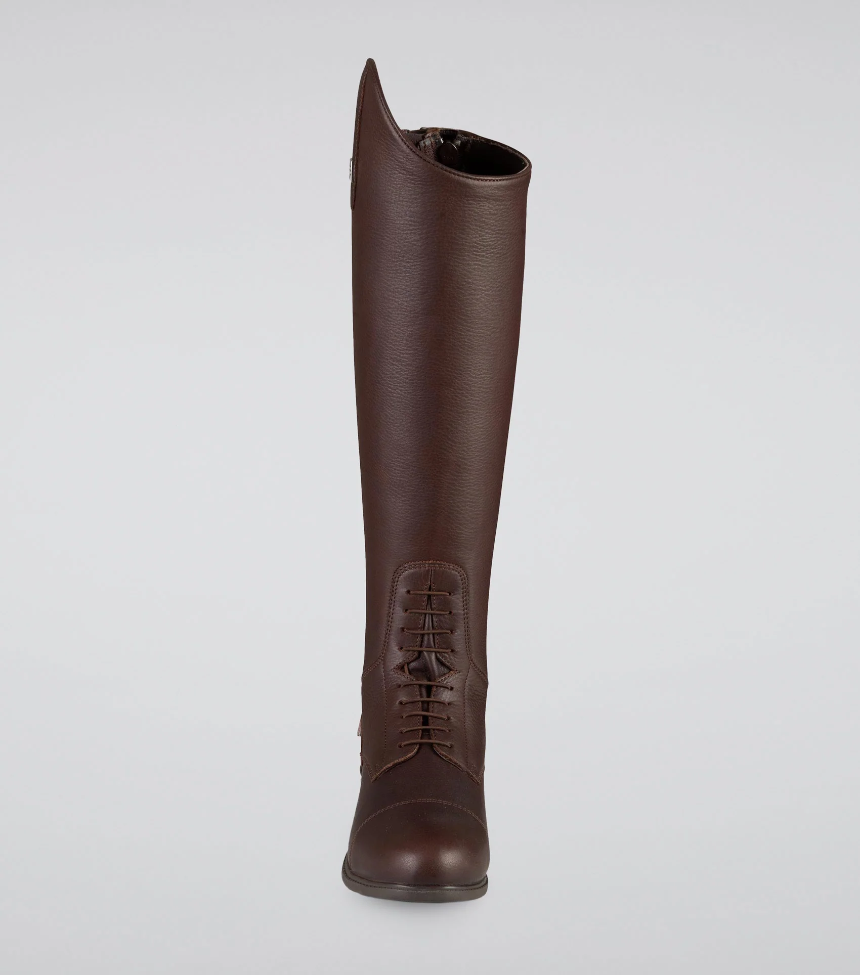 Vallardi Womens Leather Field Tall Riding Boots Brown - Image 6