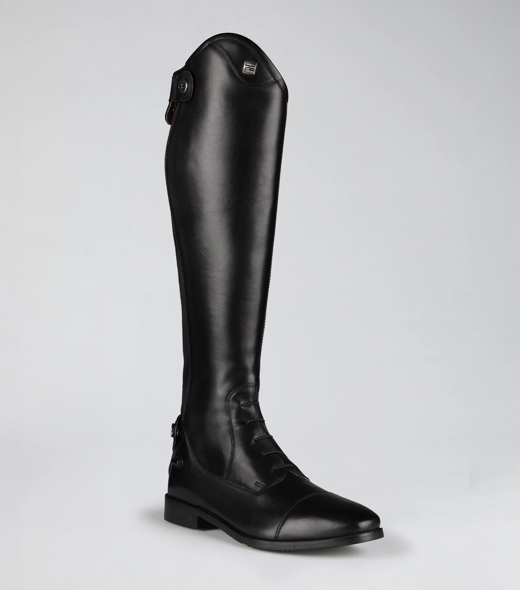 Vedetta Womens Leather Tall Riding Boots Black
