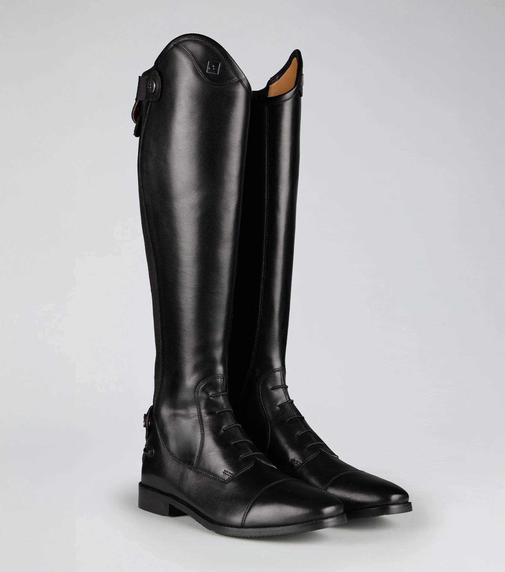 Vedetta Womens Leather Tall Riding Boots Black - Image 6