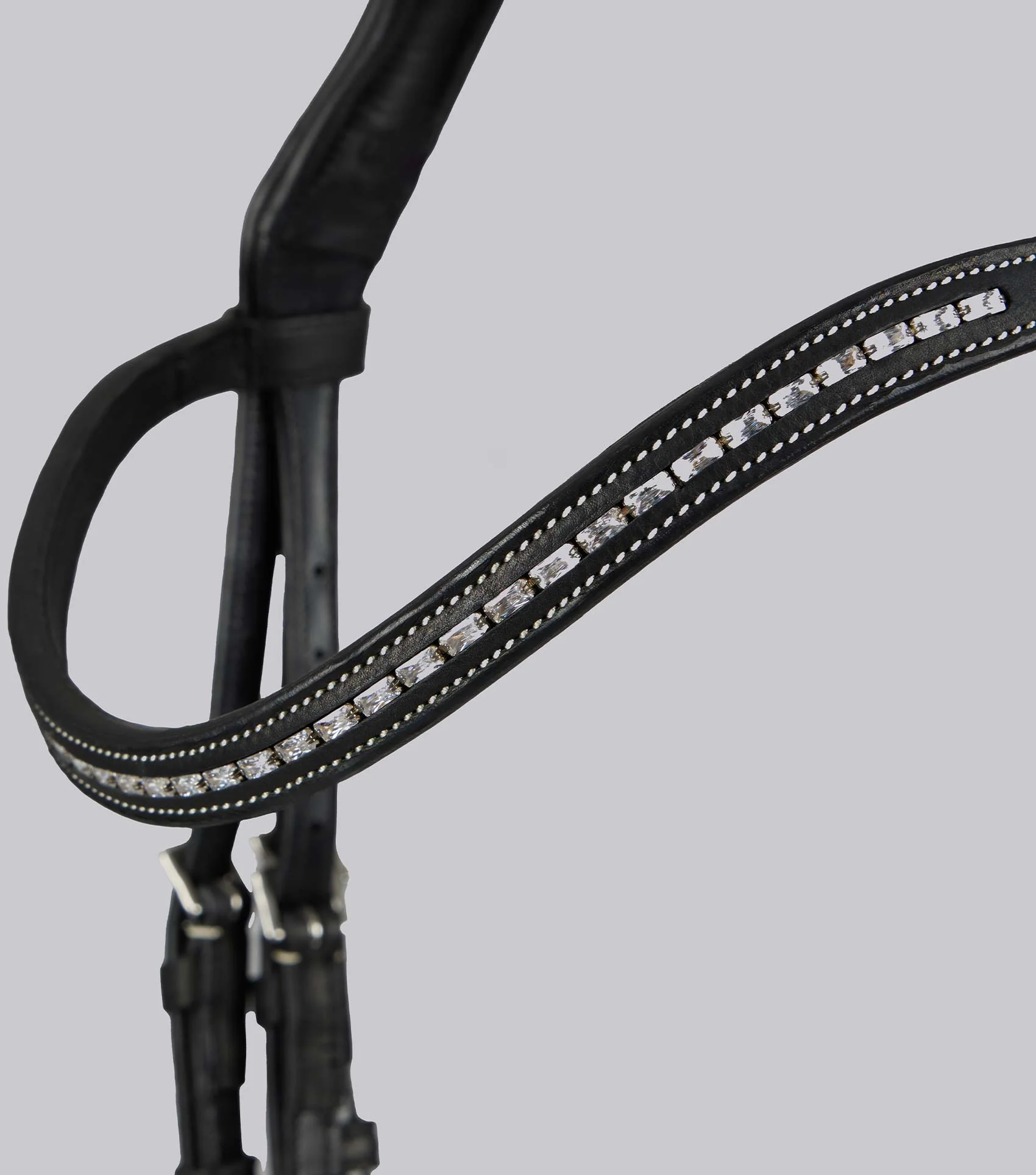 Veneto Anatomical Snaffle Bridle with Flash Black - Image 3