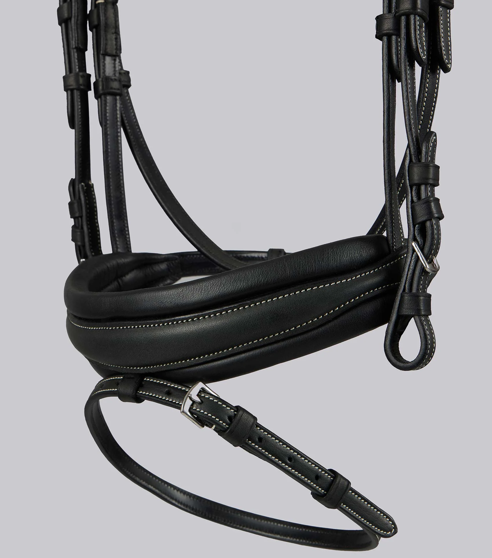 Veneto Anatomical Snaffle Bridle with Flash Black - Image 4